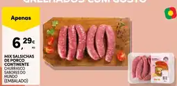 Continente Mix salsichas de porco continente churrasco sabores do mundo (embalado) promoção