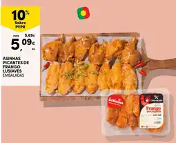 Continente Asinhas picantes de frango lusíadas promoção
