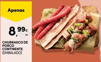 Continente Churrasco de porco continente (embalado) promoção