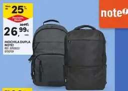 Continente Mochila dupla note! promoção