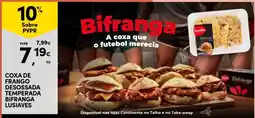 Continente Coxa de frango desossada temperada bifranga lusíaves promoção
