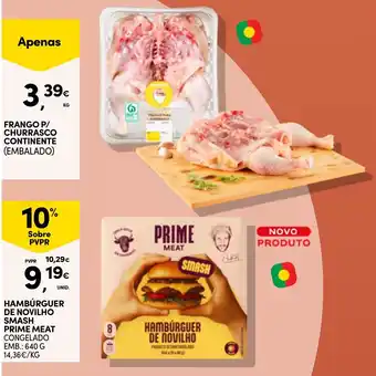 Continente Hambúrger de novilho smash prime meat promoção