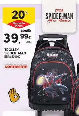 Continente Trolley spider-man promoção