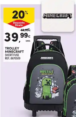 Continente Trolley minecraft short fuse promoção