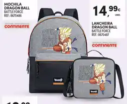 Continente Mochila dragon ball battle force promoção