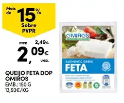 Continente queijo feta dop omiros promoção