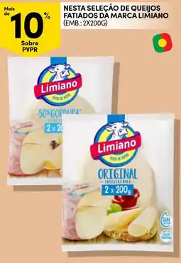 Continente queijos fatiados da marca limiano promoção