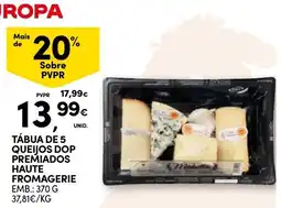Continente Tábua de 5 queijos dop premiados haute fromagerie promoção