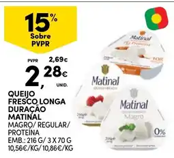 Continente Queijo fresco longa duração matinal promoção