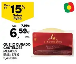 Continente queijo curado castelões promoção