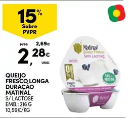 Continente Queijo fresco longa duração matinal promoção
