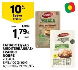 Continente Fatiado ervas mediterrâneas/frango nobre vegalia promoção