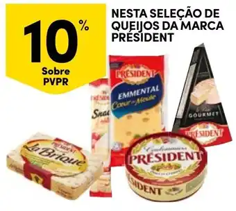 Continente queijos da marca president promoção