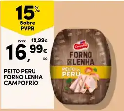 Continente Peito peru forno lenha campo frio promoção