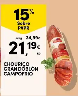 Continente Chouriço gran doblón campo frio promoção