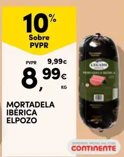 Continente Mortadela ibérica elpozo promoção