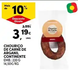 Continente Chouriço de carne de arganil continente promoção