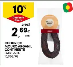 Continente Chouriço mouro árganil continente promoção
