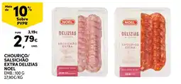 Continente Chouriço/salsichão extra delizias noel promoção