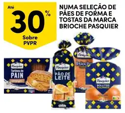 Continente pão de forma e tostas da marca brioches pasquier promoção