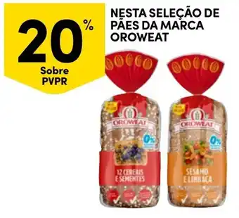 Continente Pães da marca Oroweat promoção