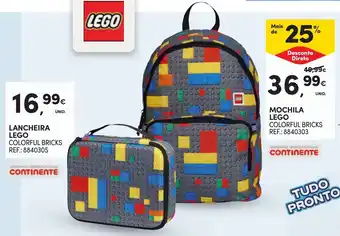 Mochila lego colorful bricks