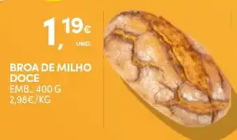 Continente Broa de milho doce promoção
