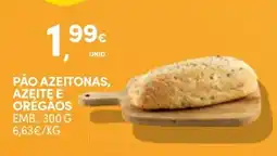 Continente Pão azeitonas, azeite e orégãos promoção