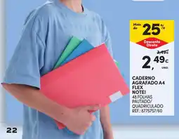 Continente caderno agramado a4 flex note! promoção