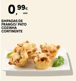 Continente Empadas de frango/pato cozinha continente promoção