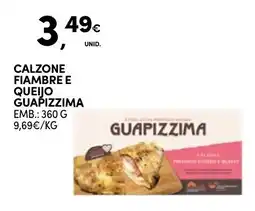 Continente Calzone fiambre e queijo guapizzima promoção