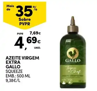 Continente Azeite virgem extra gallo squeeze promoção
