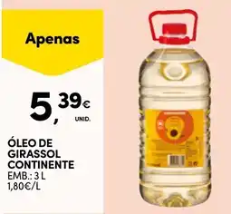Continente Óleo de girassol continente promoção