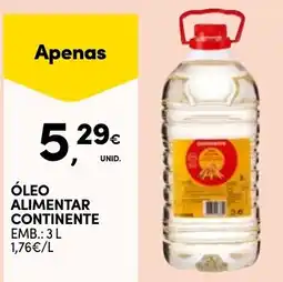 Continente Óleo alimentar continente promoção