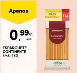 Continente Esparguete continente promoção
