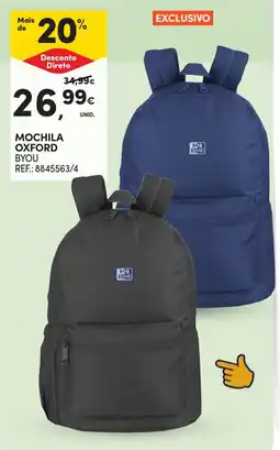 Continente Mochila oxford byou promoção