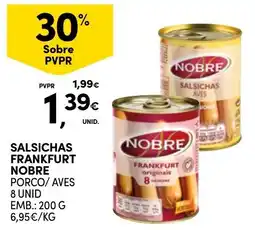 Continente Salsichas frankfurt nobre promoção