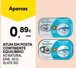 Continente Atum em posta continente equilíbrio ao natural promoção