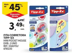 Continente Fita corretora tipp-ex mini pocket mouse promoção