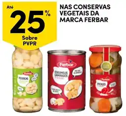 Continente Conservas vegetais da marca ferbar promoção