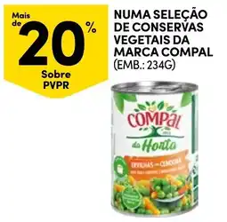 Continente ervilhas cenoura compal da horta promoção
