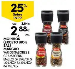 Continente Moinhos margão vários sabores e gramagens promoção