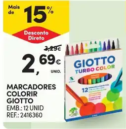 Continente Marcadores colorir giotto promoção