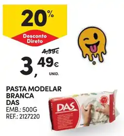 Continente Pasta modelar branca das promoção
