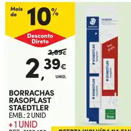 Continente Borrachas rasoplast staedtler promoção