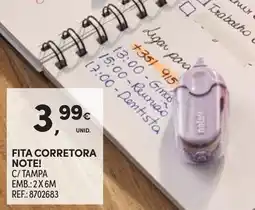 Continente Fita corretora note! promoção