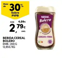 Continente Bebida cereal bolero promoção