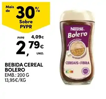 Continente Bebida cereal bolero promoção