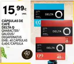Continente Cápsulas de café delta q promoção