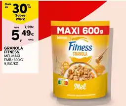 Continente Nestlé fitness granola mel promoção